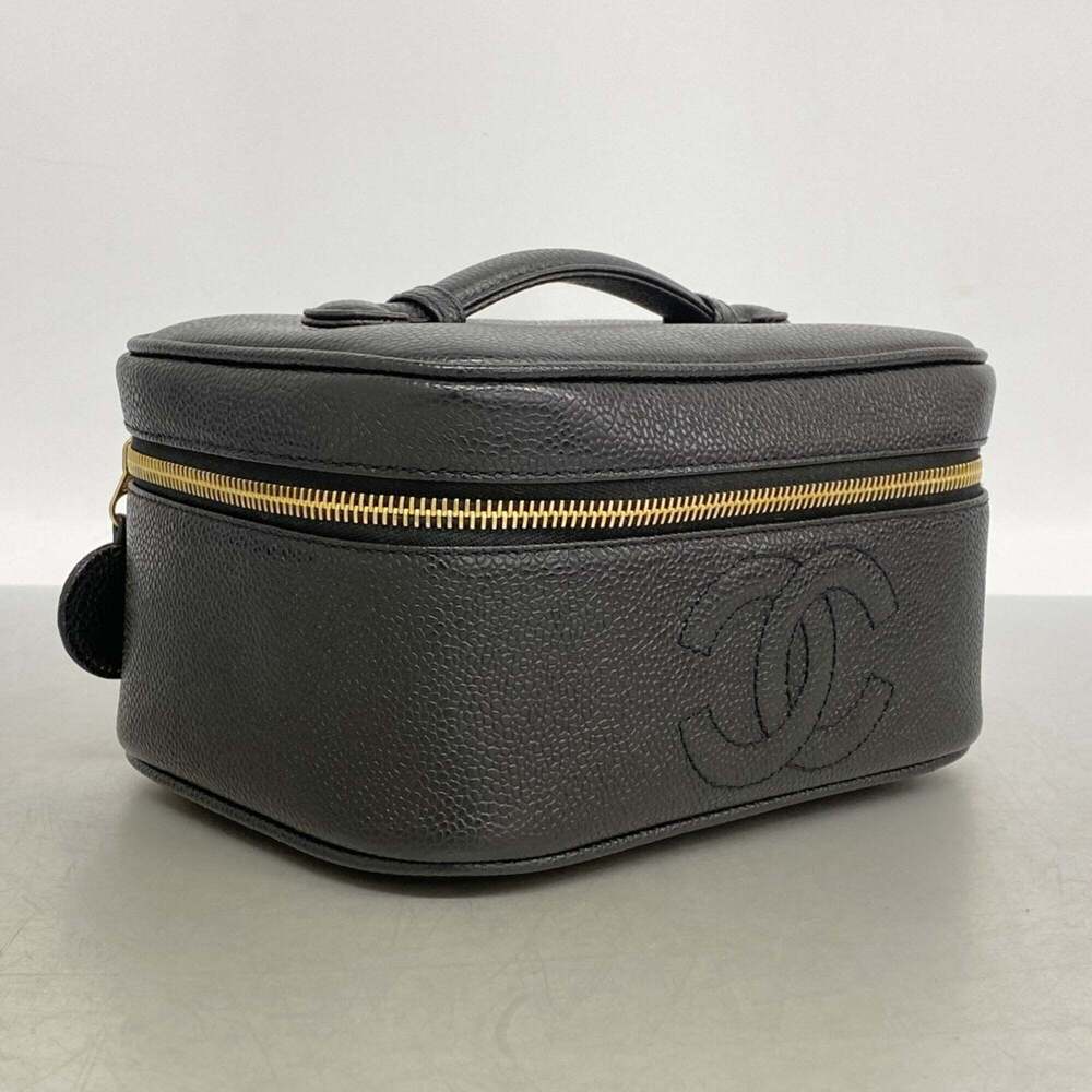 CHANEL Black Caviar Leather Vanity Bag - Picture 2 of 9